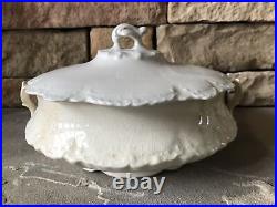 Antique Casserole Dish With Lid Ironstone Serving Bowl Covered Homer Laughlin