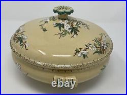 Antique Wedgwood Yellow Cuckoo Lidded Covered Casserole Dish England RARE