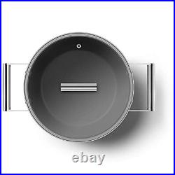Black 5-Quart 9.5-Inch Casserole Dish with Lid
