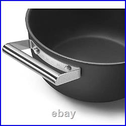 Black 5-Quart 9.5-Inch Casserole Dish with Lid