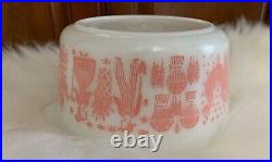 HTF Vintage Pyrex Amish Pink Butterprint 473 Casserole with Lid (1 Quart)