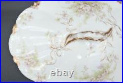 Haviland Limoges Porcelain China Pink Rose Floral Casserole WithLid & Platter 2728