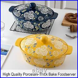 Jemirry Ceramic Casserole Dish With Lid, Casserole Dishes for Oven, Baking Dish