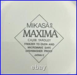 Mikasa YARDLEY WHITE Individual Casserole Dishes with Lids (4) Maxima SUPERIOR