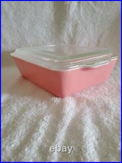 Pyrex 0503 Pink Refrigerator Casserole Dish With Lid, 1.5 Quart