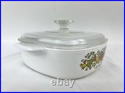 RARE Vintage Corning Ware Spice Of Life 2L Casserole Dish with Lid